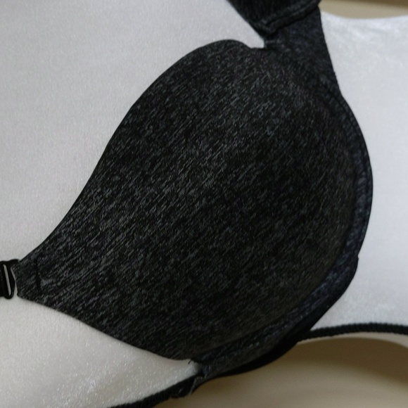 YMI Intimates Underwire Padded Push Up Heathered Bra 38C Gray Black - Picture 11 of 16